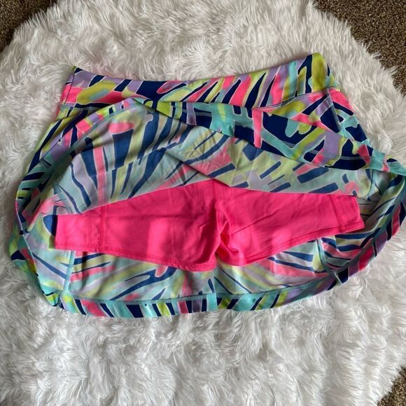Lilly Pulitzer Luxletic Skirt Skort Shorts Underneath Elastic Waist Womens Large - Picture 6 of 8